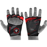 RDX WG Weightlifting Grips-Red-L/XL